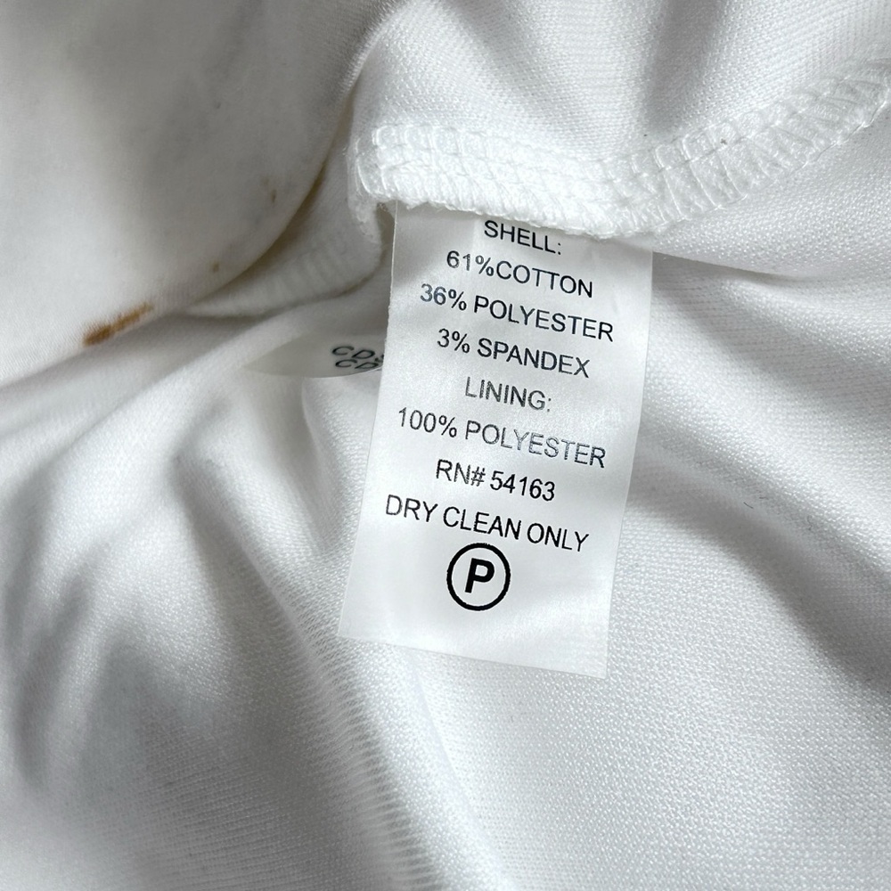Calvin Klein White Sleeveless Shift Dress - Picture 8 of 11